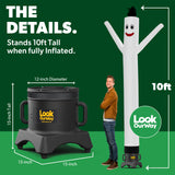 LookOurWay Air Dancers Wacky Waving Inflatable Tube Man Set - 10 Feet Tall Inflatable Dancing Man with Blower - Red