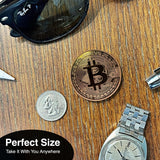Collector's Edition Bitcoin Coin - Commemorative Cryptocurrency Collectible in Protective Acrylic Display Case - Perfect for Crypto Enthusiasts, Coin Collectors, and Gifts