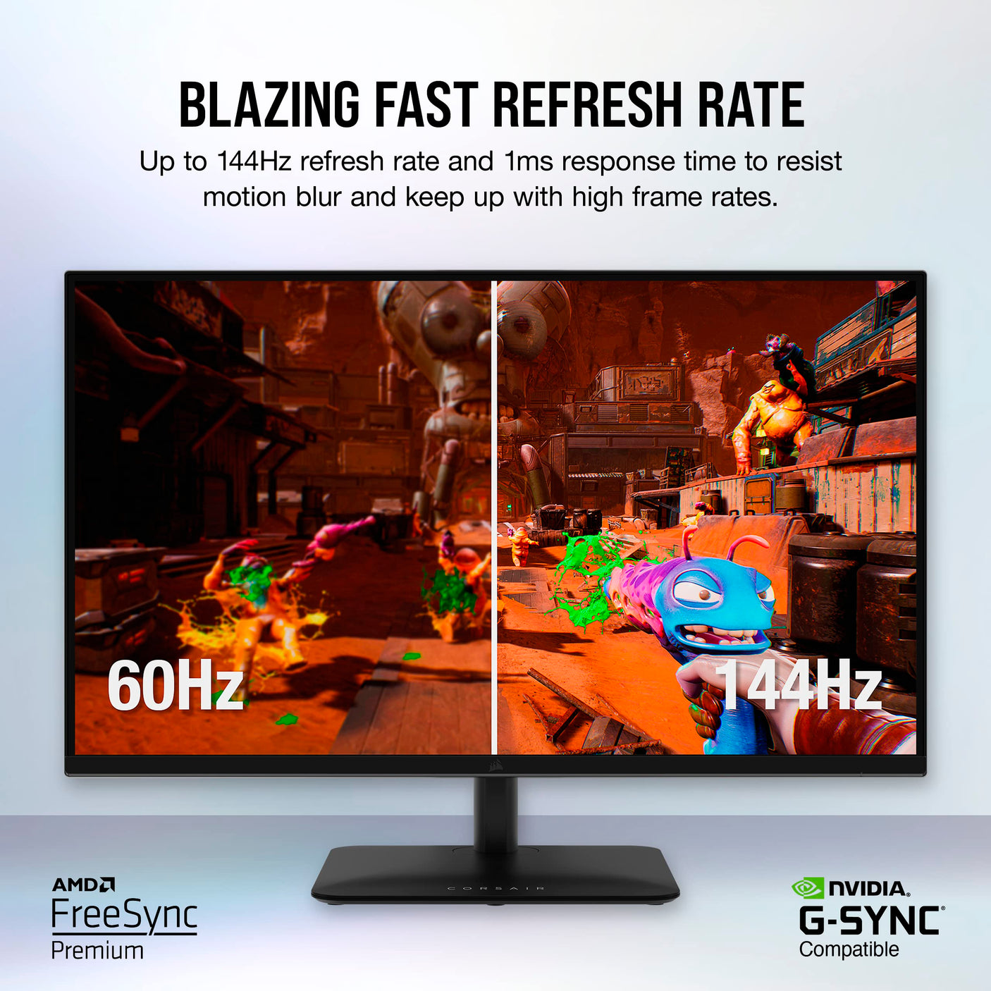 Corsair 45-Inch 240Hz OLED Gaming Monitor - 3440x1440, 0.03ms Response, G-SYNC/FreeSync Compatible