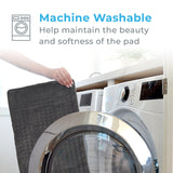 Pure Enrichment® PureRelief® XL Heating Pad - 12" x 24" Electric Heating Pad for Back Pain & Cramps, 6 Heat Settings, Soft Machine Wash Fabric, Auto-Off & Moist Heat (Charcoal Gray)