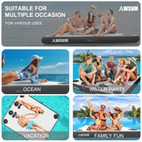 AWSUM Inflatable Floating Dock Air Dock Platform Floating Island Raft with None-Slip Surface for Pool Beach Ocean