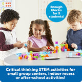 Learning Resources STEM Explorers Brainometry - 3d Puzzle, Brain Games, Brainteaser, Building Logic Toys, Gifts For Boys and Girls, Fine Motor Skills , Pattern Blocks, Math Manipulatives