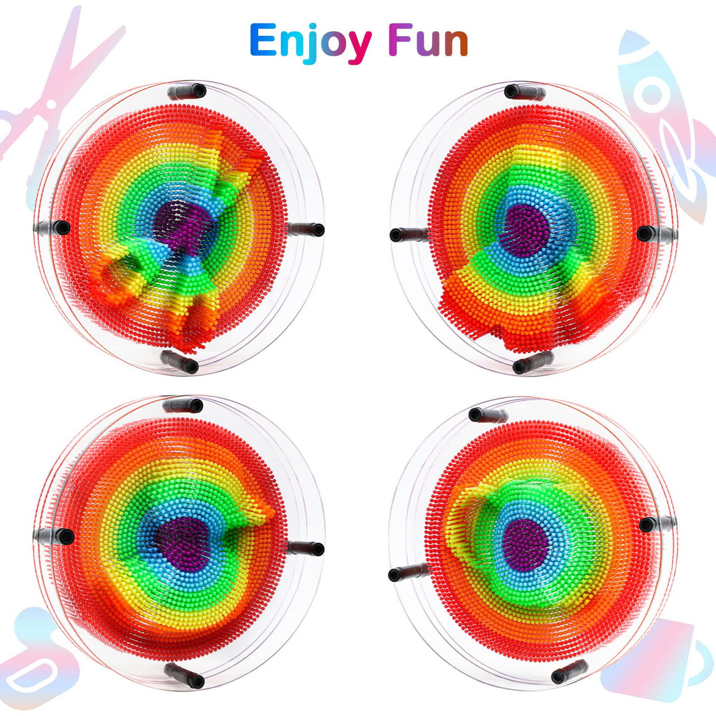3D Pin Art Sensory Toys for Kids 5-7, Pin Art Board Impression Sensory Toys for Kids with Autism, Autism Gifts for Autistic Children Age 3, 4, 5, 6, 7, 8, 9, 10+ Years Old Boys Girls