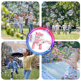 Automatic Gatling Bubble Gun,That Produces Thousands of Bubbles per Minute, Suitable for Children and Adults and Perfect for Indoor and Outdoor Birthday Parties for Girl Boy