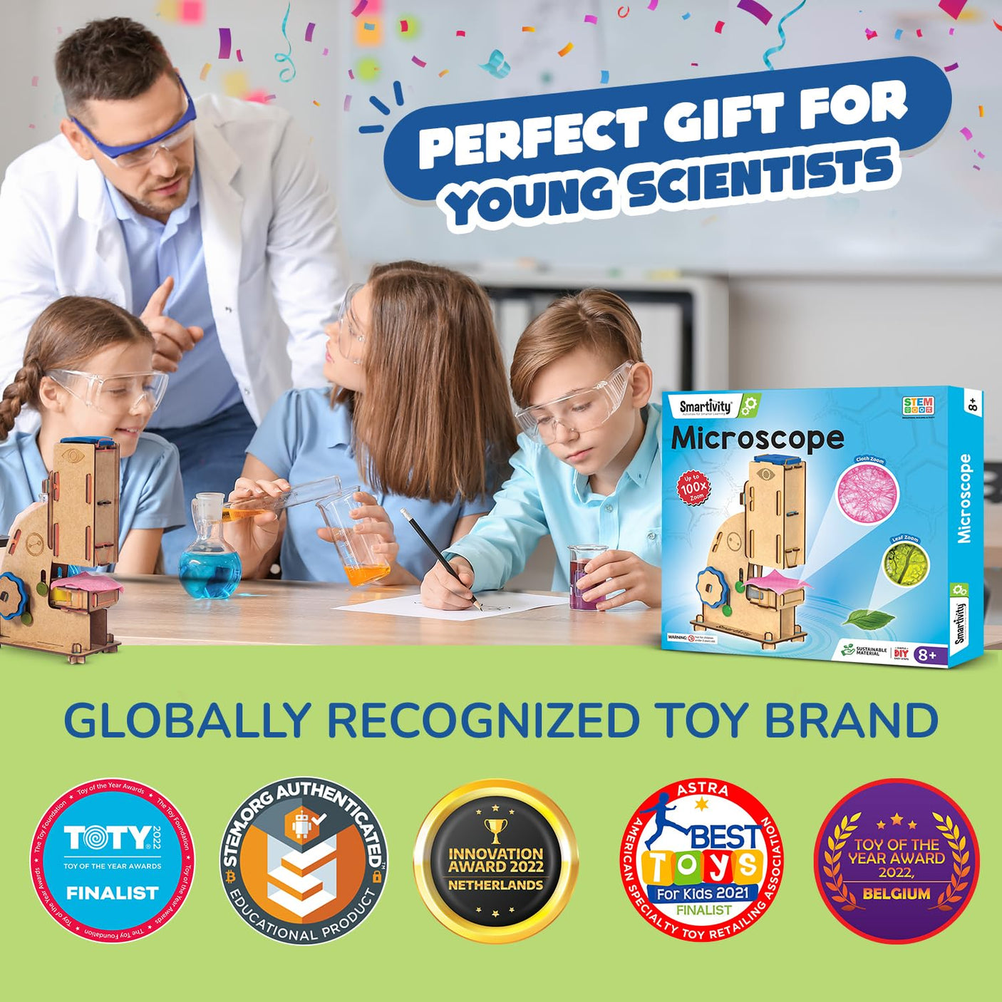 Smartivity Glow Magic Science Kit for Kids Ages 6-7-8-9-10-11-12 Years | 20 Amazing Science Experiments I Birthday Gifts for Boys & Girls | STEM Kit Toy for 6-12 Years Old