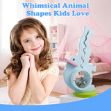 Wooden Dinosaur Piggy Bank Boalord for Boys Kids Girls Clear Big Belly Animal Coin Bank for Toddler Real Money Toy（Dino-Blue）