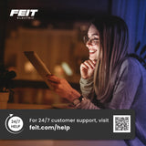 Feit Electric Smart LED Garage Light, RGBW 3 Panel, WiFi 2.4GHz, Screw-in LED Shop Light Bulb, Works with Alexa and Google Home Assistant, E26, 4000 Lumens, Garage Ceiling Light, ADJ4000/RGBW/LED/AG