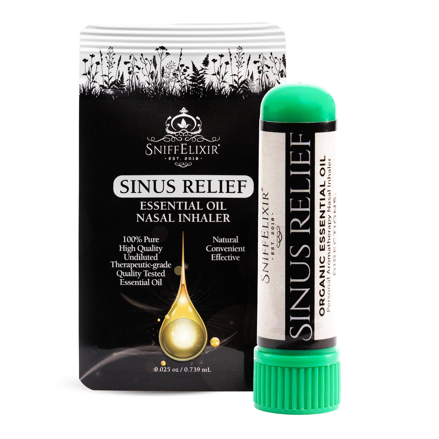 Nasal Stick Inhaler Lavender Nasal Aromatherapy Inhaler - Natural Essential Oil Inhaler for Calm Mind, Mood Boost Nausea Inhaler Relaxation Gifts Nasal Inhaler Stick Portable Nasal Inhalers for Adults