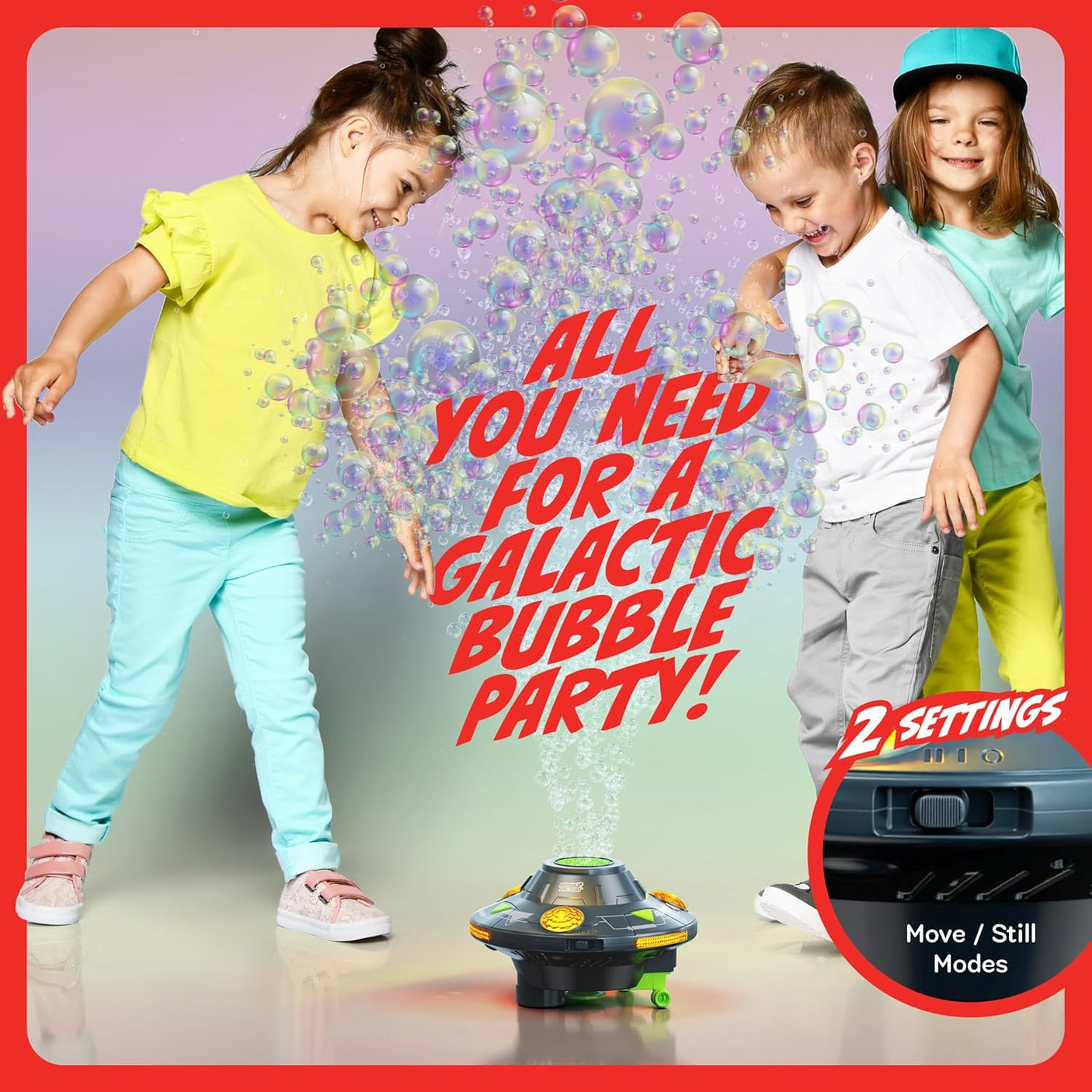Robot Bubble Machine for Kids - Spins, Moves, Music, Lights - Bubbles Blower, Maker for Boys & Girls - Cool Outdoor Toys - Birthday Gifts for Boy Ages 3 4 5 6 7 8 Year Old Kid Gift