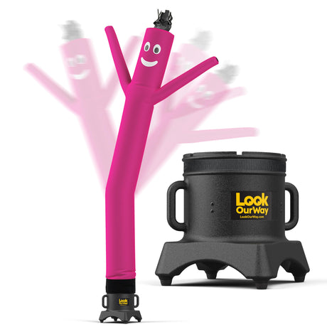 LookOurWay Air Dancers Wacky Waving Inflatable Tube Man Set - 10 Feet Tall Inflatable Dancing Man with Blower - Red