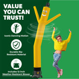 LookOurWay Air Dancers Wacky Waving Inflatable Tube Man Set - 10 Feet Tall Inflatable Dancing Man with Blower - Red