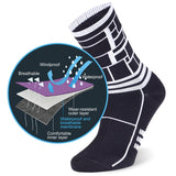 RANDY SUN Waterproof Socks, Unisex Hiking Wading Trail Running Kayaking Crew Socks