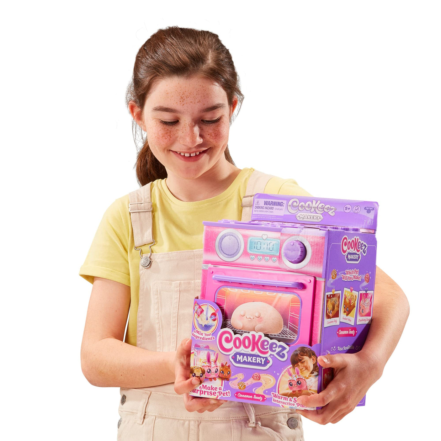 Baked Treatz Oven Playset – Interactive Bake & Reveal Toy Oven with Mystery Warm Scented Plush (Barky Bun, Ciacatta Bake, or Wheatney Bunny), Mixing Tools, Dough, & Accessories, 5+