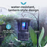 Katchy Indoor Insect Trap - Catcher & Killer for Mosquitos, Gnats, Moths, Fruit Flies - Non-Zapper Traps for Inside Your Home - Catch Insects Indoors with Suction, Bug Light & Sticky Glue (Black)