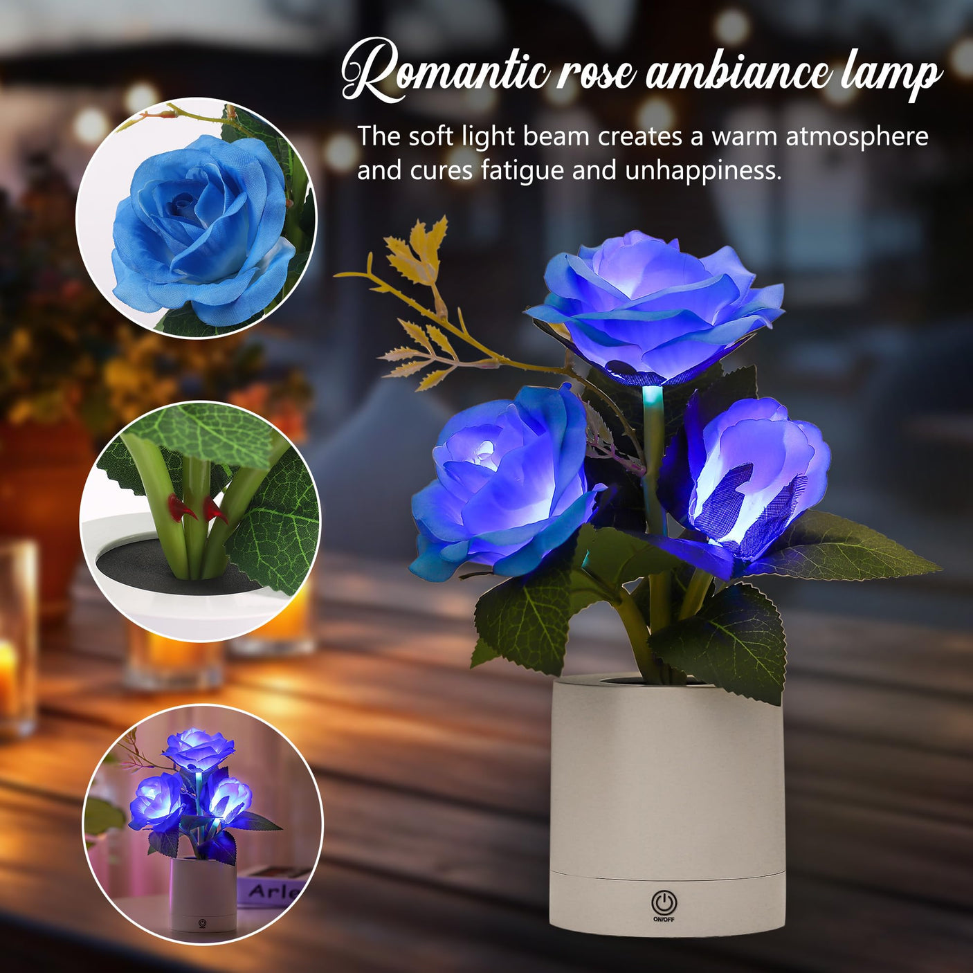 Sunflower LED Lamp for Women, Mother's Day Ideal for Bedroom Decor Sunflower Gifts for Mom Grandma Teacher Aunt Girlfriends Coworker Friend Wife Mothers Anniversary Birthday Christmas