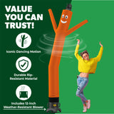 LookOurWay Air Dancers Wacky Waving Inflatable Tube Man Set - 10 Feet Tall Inflatable Dancing Man with Blower - Red