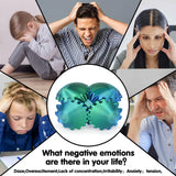 Gear Ball 3D Printed Cube Fidget Toy,Gear Sphere Fidget Toys,Sensory Toys for Stress and Anxiety Relief, Desk Toy Fidget Spinners,Stocking Stuffers for Adults & Kids Gift(Blue Green, 3.1 Inch)