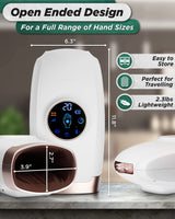 Lunix LX3 Cordless Electric Hand Massager with Compression, 6 Levels Pressure Point Therapy Massager for Arthritis, Pain Relief, Carpal Tunnel and Finger Numbness, Shiatsu Massage Machine with Heat