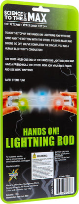 Hands On Lightning Rod - Educational Science Toys for Boys and Girls - Learn Science of Electricity and Circuits - Human Electricity Conductor