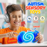 Squishy Sensory Toys for Kids - 4 Pack Fidget Toy Sensory Maze for Autism - Stress Relief Toys for Calm Down - Squeeze Fidget Toy Filled Goo, Glitter, Prizes for Kids Classroom,Classroom Must Haves