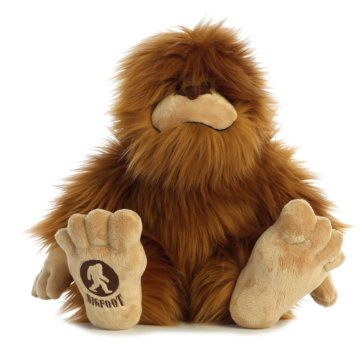 Aurora® Mysterious Fantasy Big Foot Stuffed Animal - Mythical Companion - Imaginative Adventures - Brown 12.5 Inches