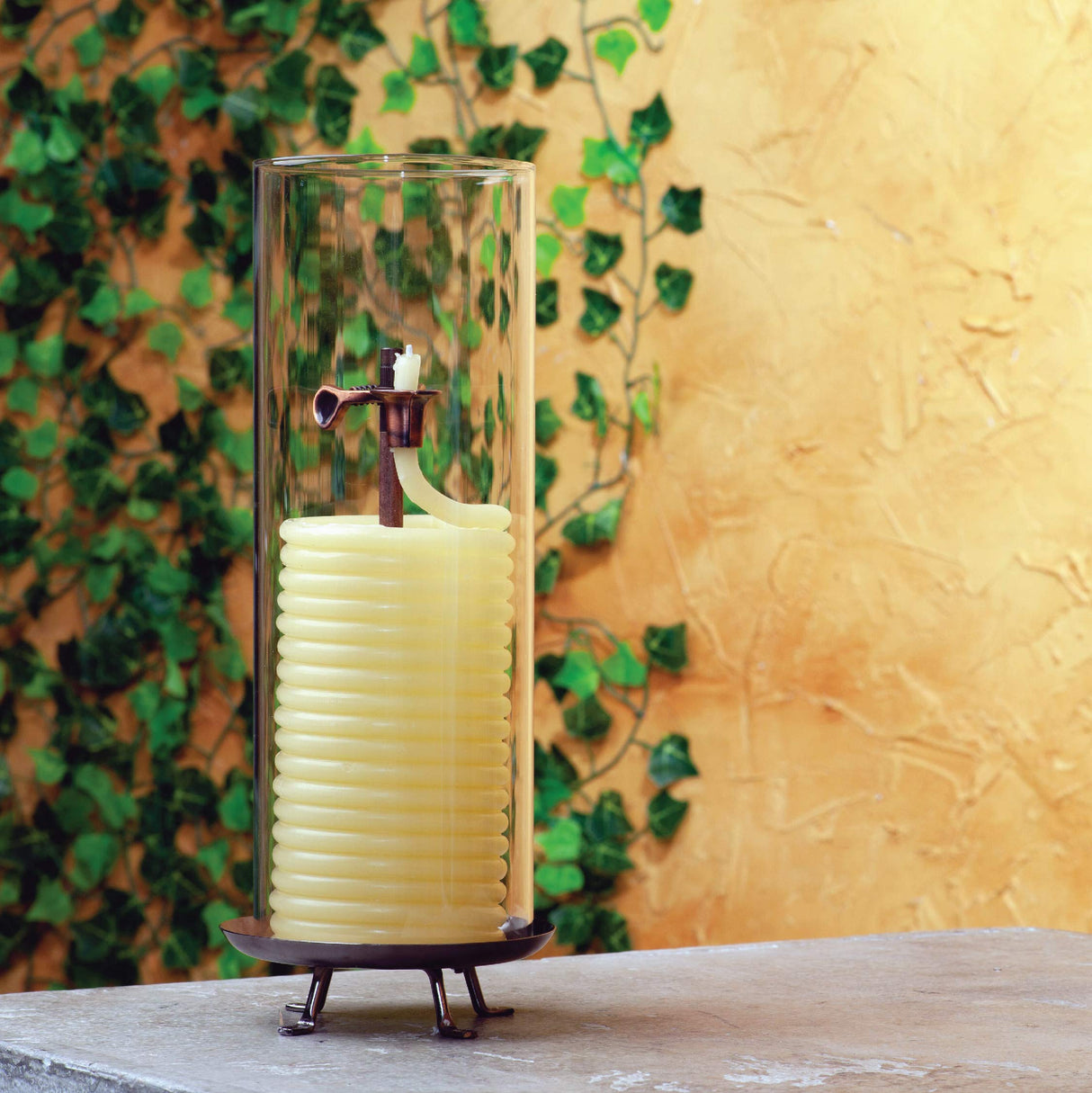 Candle by the Hour 80-Hour Vertical Candle, Eco-friendly Natural Beeswax with Cotton Wick