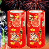 Fireworks Bubble Machine (13 Holes) with Dazzling RGB LED Lights, Automatic Sparklers Blower Toys, Portable Bubble Maker for Kids Party Wedding Christmas Chinese New Year, Birthday Balloons Decoration