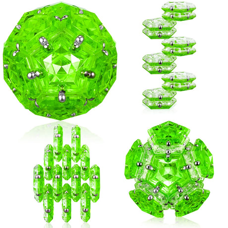 Magnetic Fidget Sphere Stress Relief Toys for Adults Kids, Anxiety Sensory Fidget Toys with Strong Neodymium Magnets, Desk ADHD Focus Tool Gift for Men Women (2.67'' Travel-Safe Toy Ball)