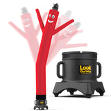 LookOurWay Air Dancers Wacky Waving Inflatable Tube Man Set - 10 Feet Tall Inflatable Dancing Man with Blower - Red