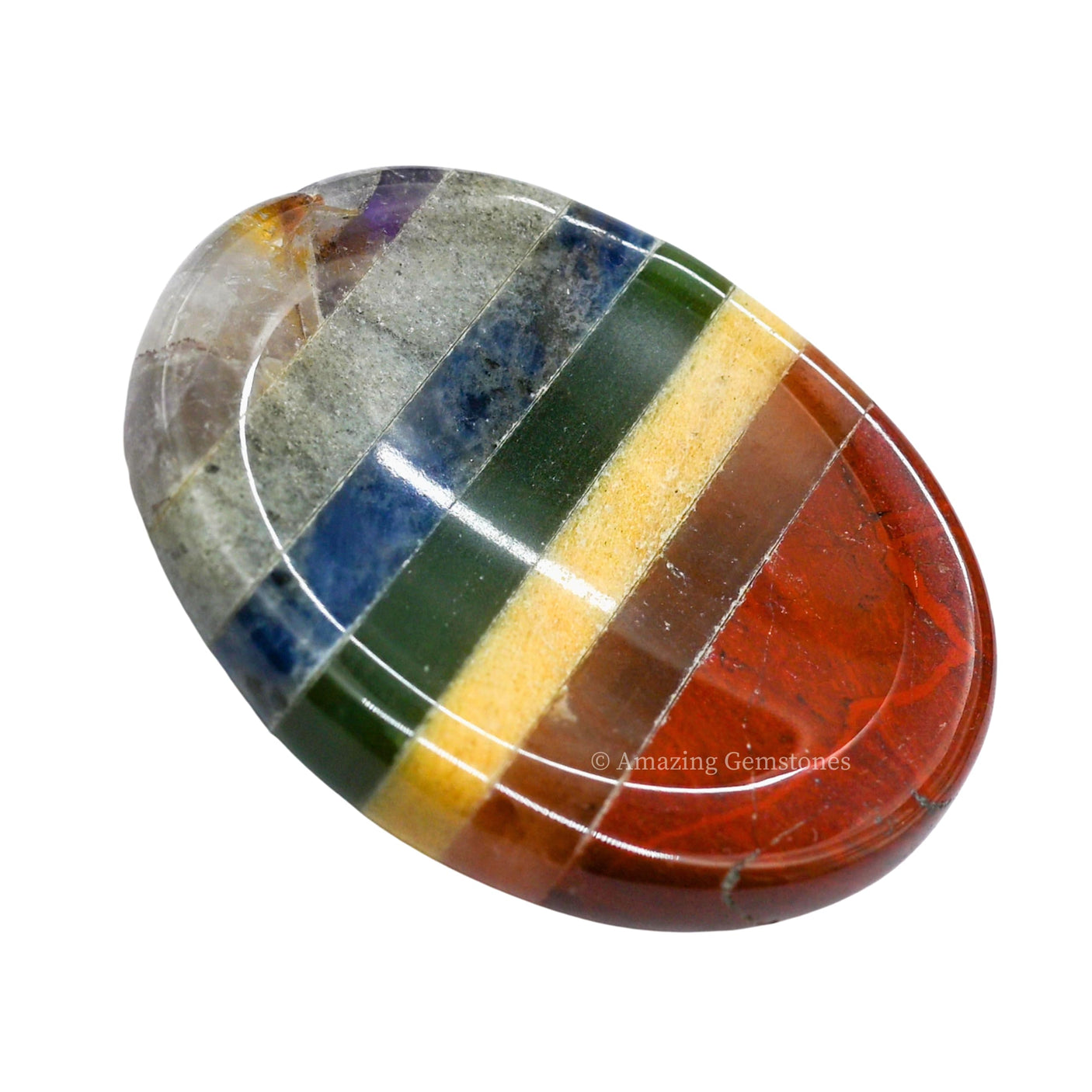 Amazing Gemstone Labradorite Worry Stone, Healing Crystals - Piedra Crystal Fidget for Gift, Meditation, Calming, Relaxation, Stress Relief