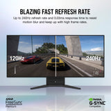 Corsair 45-Inch 240Hz OLED Gaming Monitor - 3440x1440, 0.03ms Response, G-SYNC/FreeSync Compatible