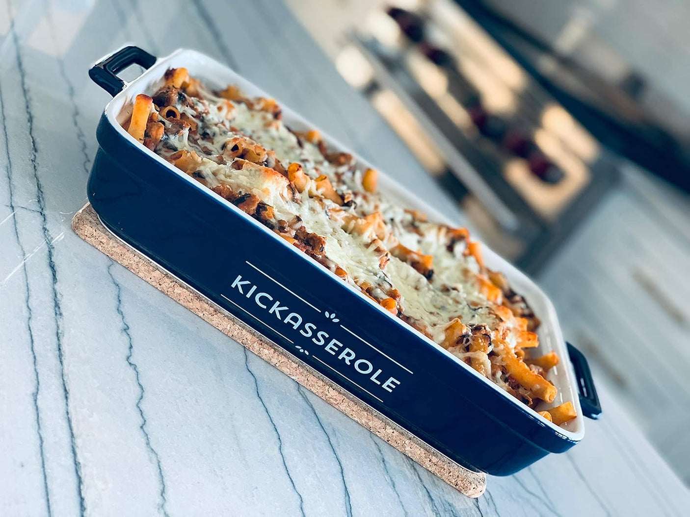 Ceramic Casserole Dish For Oven - 10.6 x 7.2 x 2.3 - Funny Gift for Bakers and People That Like To Cook or Housewarming Gift Idea