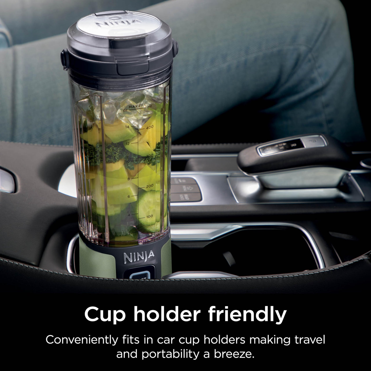 Ninja BC155PS Blast Two-Pack Portable Blender, Cordless, 18oz. Vessel, Personal Blender-for Shakes & Smoothies, BPA Free, Leakproof-Lid & Sip Spout, Rechargeable, Dishwasher Safe Parts, Peach & Stone