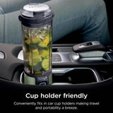 Ninja BC155PS Blast Two-Pack Portable Blender, Cordless, 18oz. Vessel, Personal Blender-for Shakes & Smoothies, BPA Free, Leakproof-Lid & Sip Spout, Rechargeable, Dishwasher Safe Parts, Peach & Stone