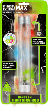 Hands On Lightning Rod - Educational Science Toys for Boys and Girls - Learn Science of Electricity and Circuits - Human Electricity Conductor