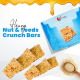 NY SPICE SHOP Honey Nut and Seed Crunch Bars – 1 Pound (16 oz.) Honey Sesame Brittle – Sesame Seed Candy – Sesame Seed Honey Bars – Great Snack & Crunchy Flavour