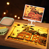 Light Table for Kids-Sand Painting Light Box Sand Art Kits Light Table Toys for Boys and Girls, 16" (Blue)