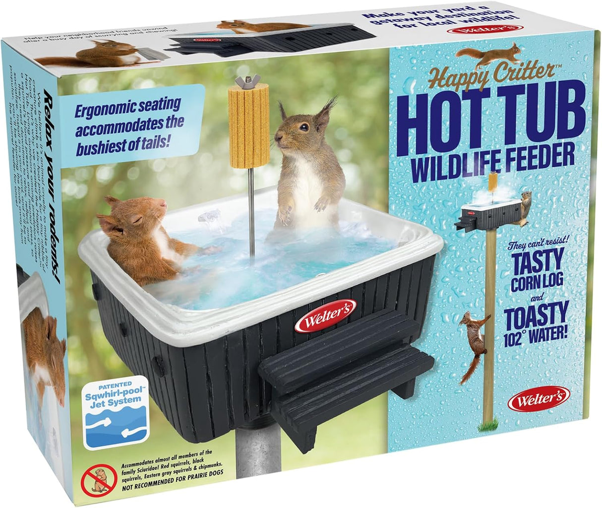 Prank-O Gift Box, Squirrel Hot Tub, Gag Gift Box for The Holidays, Empty Box to Wrap Presents, Secret Santa and White Elephant Gag Gifts, Gag Gift Boxes for Christmas