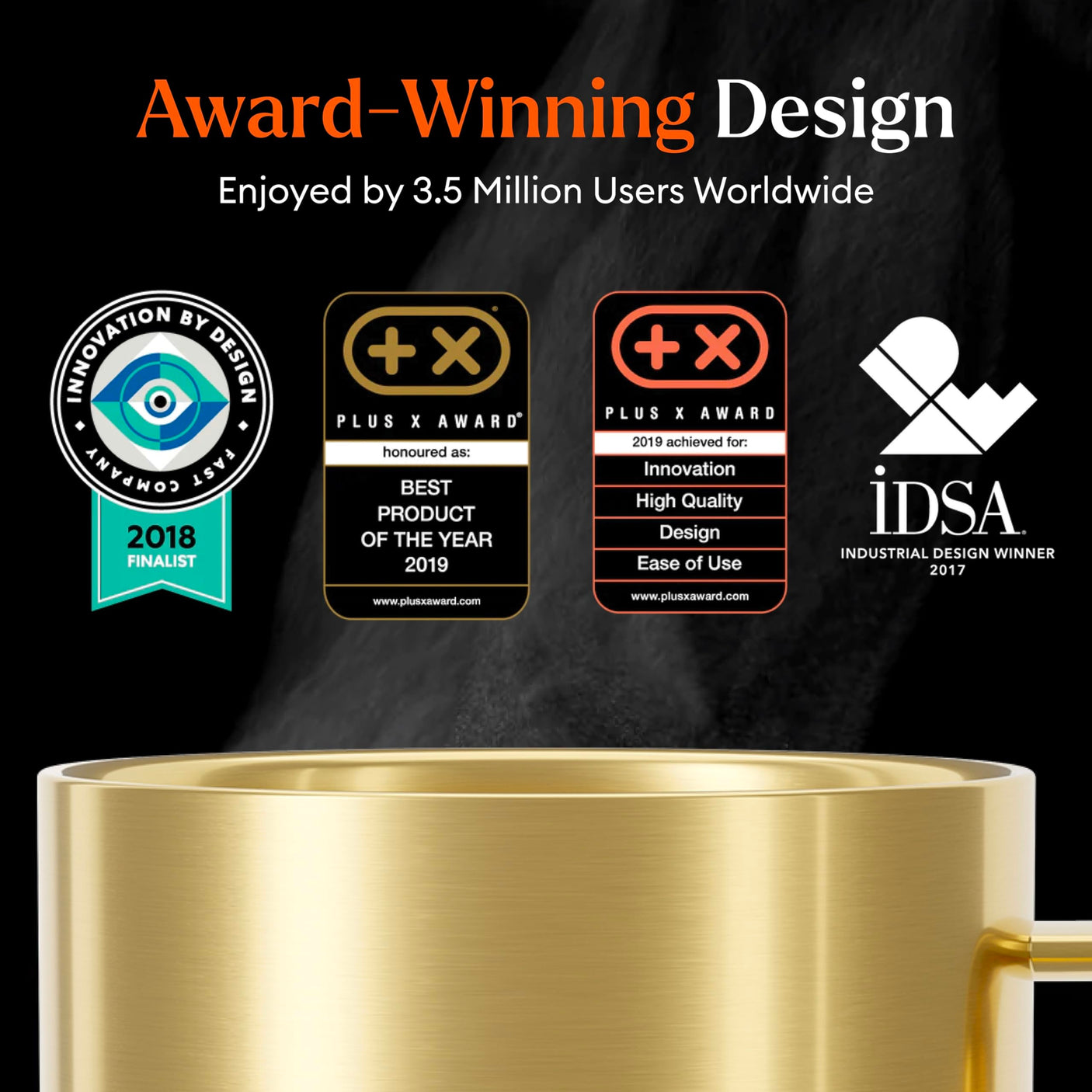 Ember Temperature Control Smart Mug 2, 14 Oz, App-Controlled Heated Coffee Mug with 80 Min Battery Life and Improved Design, White