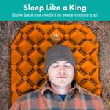 Ultralight Sleeping Mat - Inflatable & Compact Camping Air Mattress for Backpacking, Hiking