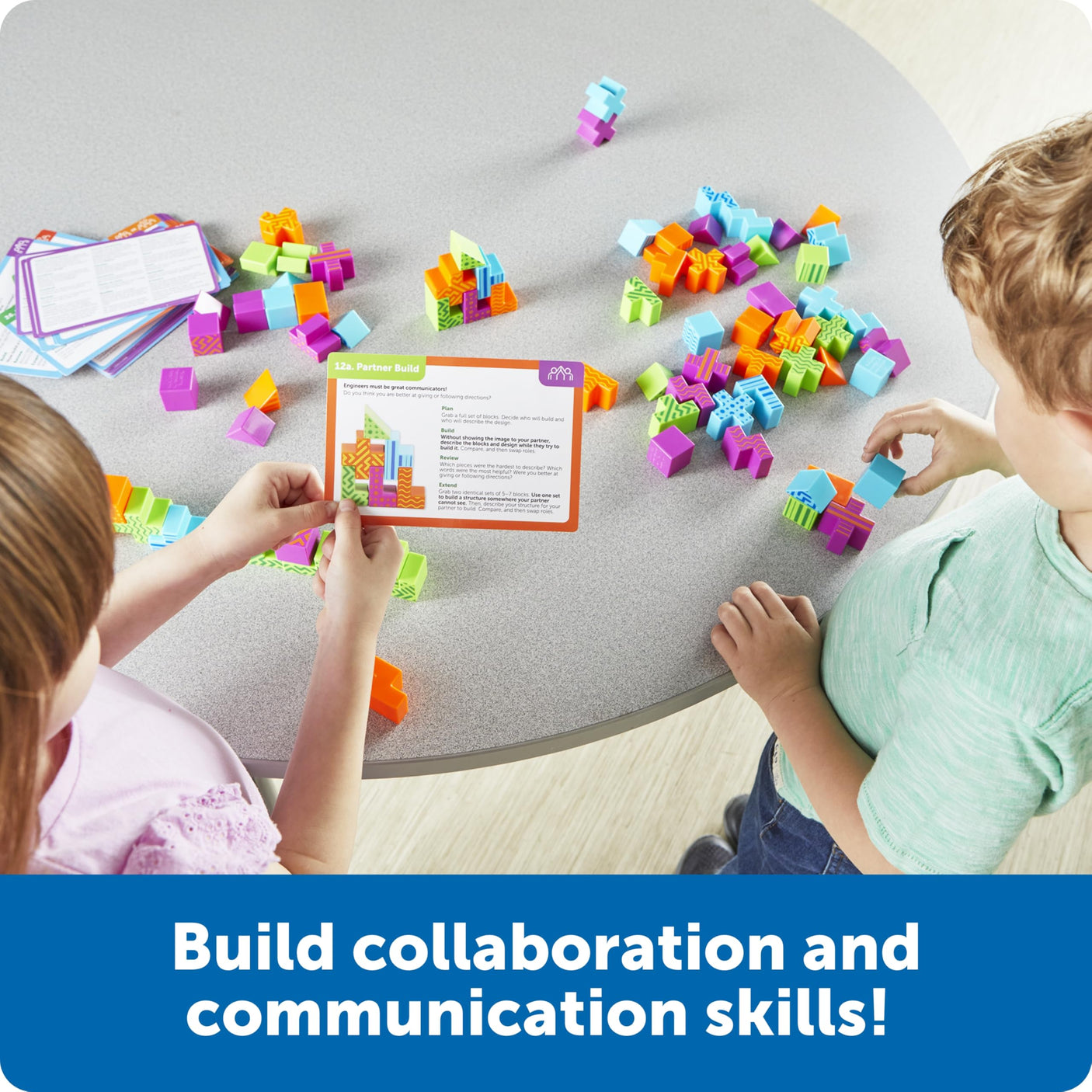 Learning Resources STEM Explorers Brainometry - 3d Puzzle, Brain Games, Brainteaser, Building Logic Toys, Gifts For Boys and Girls, Fine Motor Skills , Pattern Blocks, Math Manipulatives