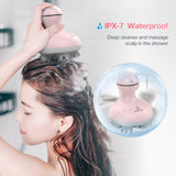 COMFIER Electric Cordless Hair Scalp Massager with Kneading 84 Massage Nodes, Handheld Portable Head Scratcher Massager for Hair Growth, Deep Clean and Stress Relax, Gifts for Men Dad