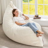 Hobestluk 3 in 1 Bean Bag Chair Giant Bean Bag Chairs Convertible Bean Bag Floor Cushion with Machine Washable Cover, Beanbag Chairs for Adult (Dark Grey)