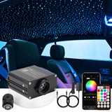 CHINLY Two-Color 1000pcs Twinkle Starlight Headliner Kit 1000 Piece Star Lights for Car,13.1ft Car Star Lights,APP RGBW Fiber Optic Lights Starlights Headliner Kit for Home Theater
