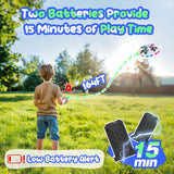 Foam Drone RC UFO for Kids and Beginners, Remote Control Airplane with Light, RC Plane Helicopter with Auto Hovering and 2 Batteries (15 Mins)