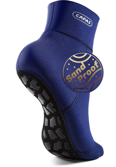 CAPAS 2mm Neoprene Sand Socks, Beach Volleyball Sand Proof Outdoor Socks, Wetsuit Diving Water Socks Keep Warm for Men Women