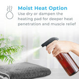 Pure Enrichment® PureRelief® XL Heating Pad - 12" x 24" Electric Heating Pad for Back Pain & Cramps, 6 Heat Settings, Soft Machine Wash Fabric, Auto-Off & Moist Heat (Charcoal Gray)