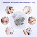COMFIER Electric Cordless Hair Scalp Massager with Kneading 84 Massage Nodes, Handheld Portable Head Scratcher Massager for Hair Growth, Deep Clean and Stress Relax, Gifts for Men Dad