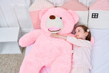 IKASA Giant Teddy Bear Plush Toy Stuffed Animals(Brown,78 inches)