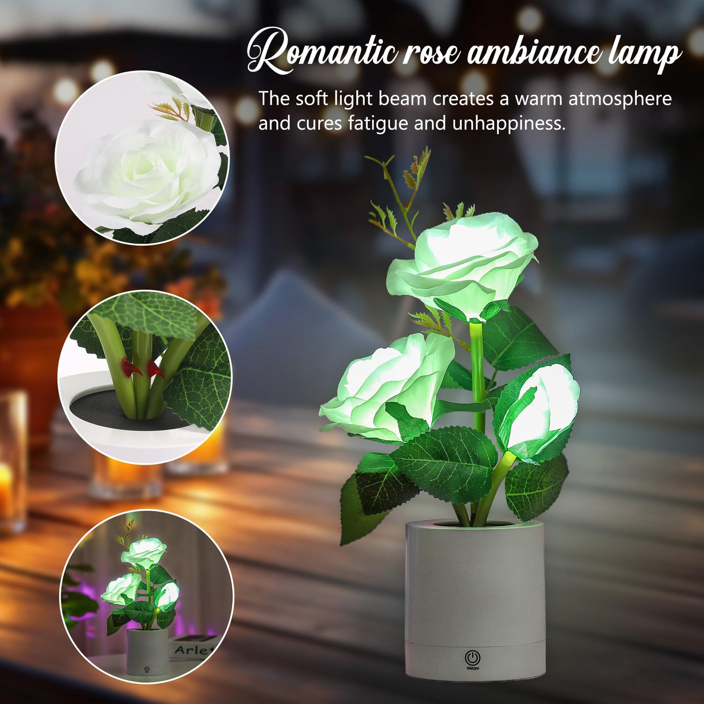 Sunflower LED Lamp for Women, Mother's Day Ideal for Bedroom Decor Sunflower Gifts for Mom Grandma Teacher Aunt Girlfriends Coworker Friend Wife Mothers Anniversary Birthday Christmas